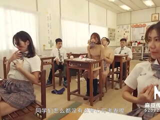 Trailer-MDHS-0009-Model magnificent Sexual Lesson School-Midterm Exam-Xu Lei-Best Original Asia x rated video vid