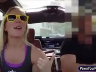 Skinny Blonde Bimbo Sells Her Car N Fuck